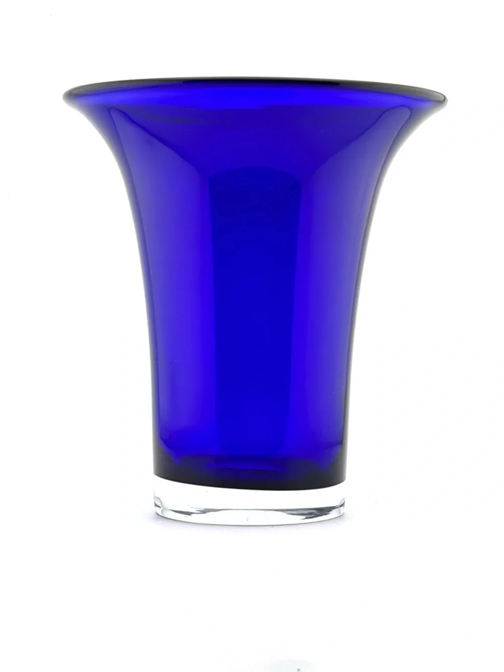 Blown Glass Cobalt Blue Vase